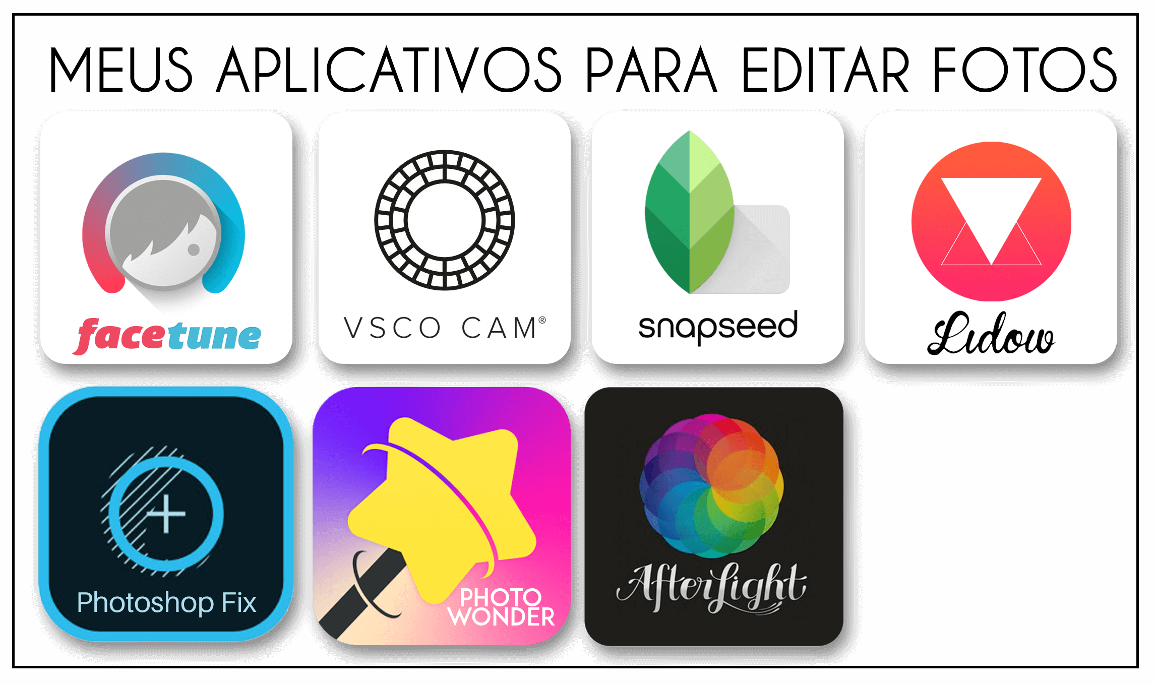 como eu edito minhas fotos